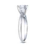 Platinum 3/4ct TDW Asscher-Cut Diamond Solitaire Engagement Ring - Handcrafted By Name My Rings™
