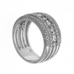 White Gold 1 1/10ct TDW Diamond Fashion Ring - Handcrafted By Name My Rings™
