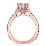 Rose Gold 1 1/3ct TDW Diamond Ring - Handcrafted By Name My Rings™