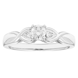 Diamonds White Gold 1/4ct TDW Diamond Ring - Handcrafted By Name My Rings™