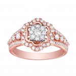 Brand New 0.75 Carat Round Brilliant Cut Natural G-H/SI1 Diamond Engagement Ring - White G-H - Handcrafted By Name My Rings™