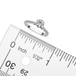 18ct White Gold 1ct DEW Forever One Round Colorless Moissanite Solitaire Ring - Handcrafted By Name My Rings™
