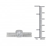 Gold 1/2ct TDW Diamond Solitaire Bridal Set - Handcrafted By Name My Rings™