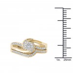 Gold 1/3ct TDW Diamond Composite Bridal Sets - Handcrafted By Name My Rings™