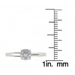 Gold 1/4ct TDW Multi Stone Solitaire Diamond Bridal Ring Set - Handcrafted By Name My Rings™