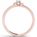 Rose Gold 1/5ct TDW Diamond Classic Engagement Ring - Handcrafted By Name My Rings™