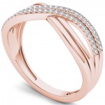 Rose Gold 1/6ct TDW Diamond Fashion Ring - Handcrafted By Name My Rings™