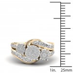 Gold 1ct TDW Two-Stone Diamond Ring - Handcrafted By Name My Rings™