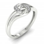1/20ct TDW Diamond Double Split Shank Fashion Ring - Handcrafted By Name My Rings™