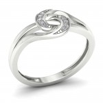 1/20ct TDW Diamond Double Split Shank Fashion Ring - Handcrafted By Name My Rings™
