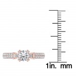 Gold 1 1/4ct TDW Diamond Exquisite Engagement Ring - Handcrafted By Name My Rings™