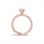 Rose Gold 1 1/2ct TDW Diamond Classic Engagement Ring - Handcrafted By Name My Rings™