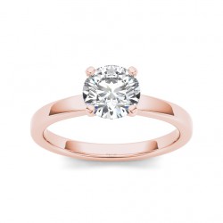 Rose Gold 1ct TDW Diamond Equanimous Engagement Ring - Handcrafted By Name My Rings™