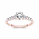Rose Gold 3/4ct TDW Classic Diamond Engagement Ring - Handcrafted By Name My Rings™