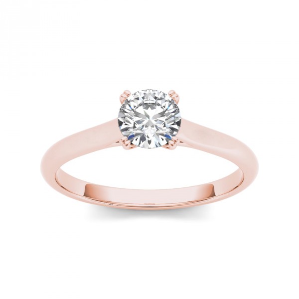 Rose Gold 3/4ct TDW Diamond Classic Engagement Ring - Handcrafted By Name My Rings™