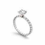 White Gold 2 1/2ct TDW Diamond Engagement Ring - Handcrafted By Name My Rings™