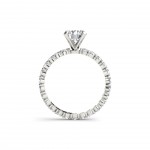 White Gold 2 1/2ct TDW Diamond Engagement Ring - Handcrafted By Name My Rings™
