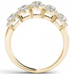 Gold 1 1/10ct TDW Diamond Halo Ring - Handcrafted By Name My Rings™