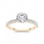 Gold 1ct TDW Diamond Engagement Ring - Handcrafted By Name My Rings™