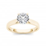 Gold 1ct TDW Diamond Solitaire Engagement Ring - Handcrafted By Name My Rings™