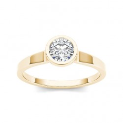 Gold 3/4ct TDW Diamond Classic Engagement Ring - Handcrafted By Name My Rings™