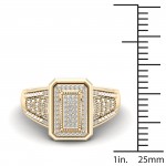 1/5ct TDW Diamond Cluster Ring - Handcrafted By Name My Rings™