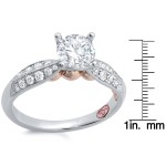Demarco White Gold 1ct TDW Designer Diamond Engagement Ring - Handcrafted By Name My Rings™