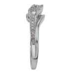 Diamond Two-stone Promise Ring in Sterling Silver - Handcrafted By Name My Rings™