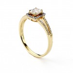 Diamonds for a Cure Gold 5/8ct TDW Yellow Diamond Cocktail Ring - Handcrafted By Name My Rings™