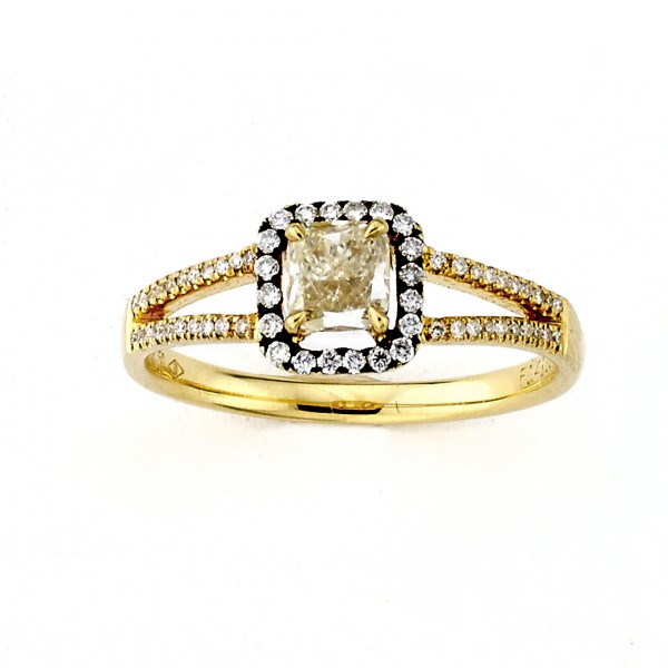 Diamonds for a Cure Gold 5/8ct TDW Yellow Diamond Cocktail Ring - Handcrafted By Name My Rings™