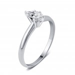 Gold 1/4ct TDW Marquise-cut Solitaire Diamond Engagement Ring - Handcrafted By Name My Rings™