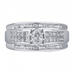 White Gold 1ct TDW White Diamond Marquise Engagement Ring - Handcrafted By Name My Rings™