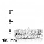 White Gold 1ct TDW Diamond Marquise Bridal Ring Set - Handcrafted By Name My Rings™