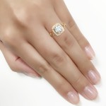 Rose Gold 1/4ct TDW Semi-mount Diamond Engagement Ring - Handcrafted By Name My Rings™