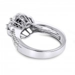 White Gold 1 1/4ct TDW Cluster Diamond Ring - Handcrafted By Name My Rings™
