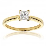 White Gold 2/5ct TDW Solitaire Diamond Ring - Handcrafted By Name My Rings™