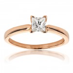 White Gold 2/5ct TDW Solitaire Diamond Ring - Handcrafted By Name My Rings™