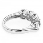 Platinum 2 1/4ct TDW Round Diamond Ring - Handcrafted By Name My Rings™