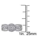 White Gold 1/2ct TDW Diamond Composite Round Center Halo Ring - Handcrafted By Name My Rings™