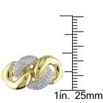 Gold 1/5ct TDW Diamond Chain Link Ring - Handcrafted By Name My Rings™