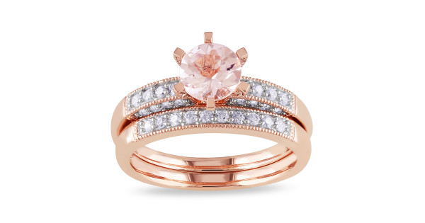 Miadora 10k rose gold on sale morganite