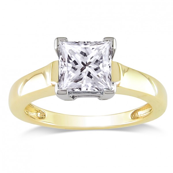 Signature Collection Gold 1 1/2ct TDW Certified Diamond Solitaire Engagement Ring - Handcrafted By Name My Rings™