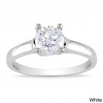 Signature Collection Gold 1ct TDW Certified Diamond Solitaire Ring - Handcrafted By Name My Rings™
