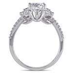 Signature Collection White Gold 1 1/2ct TDW IGL-certified Vintage Diamond Ring - Handcrafted By Name My Rings™
