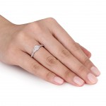 Signature Collection White Gold 1 1/4ct TDW Cushion Center Diamond Ring - Handcrafted By Name My Rings™