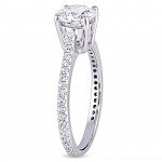 Signature Collection White Gold 1 1/5ct TDW Diamond Engagement Ring - Handcrafted By Name My Rings™