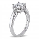 Signature Collection White Gold 1ct TDW Diamond Solitaire Engagement Ring - Handcrafted By Name My Rings™