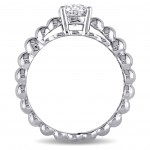 Signature Collection White Gold 7/8ct TDW Diamond Solitaire Engagement Ring - Handcrafted By Name My Rings™