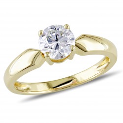Signature Collection Gold 3/4ct TDW Diamond Solitaire Ring - Handcrafted By Name My Rings™