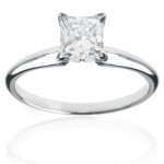 White Gold 1 1/2ct TDW Diamond Solitaire Engagement Ring - Handcrafted By Name My Rings™